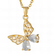 18k Gold Plated Butterfly Necklace