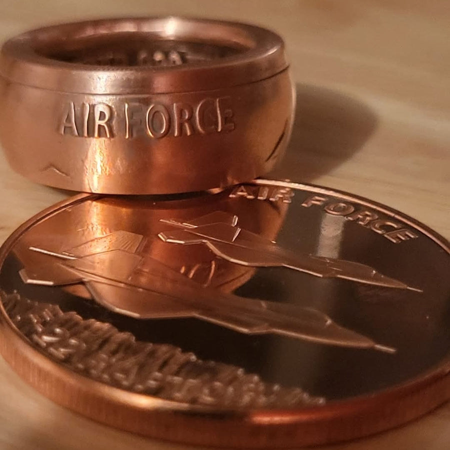 1oz .999 Airforce Copper Ring