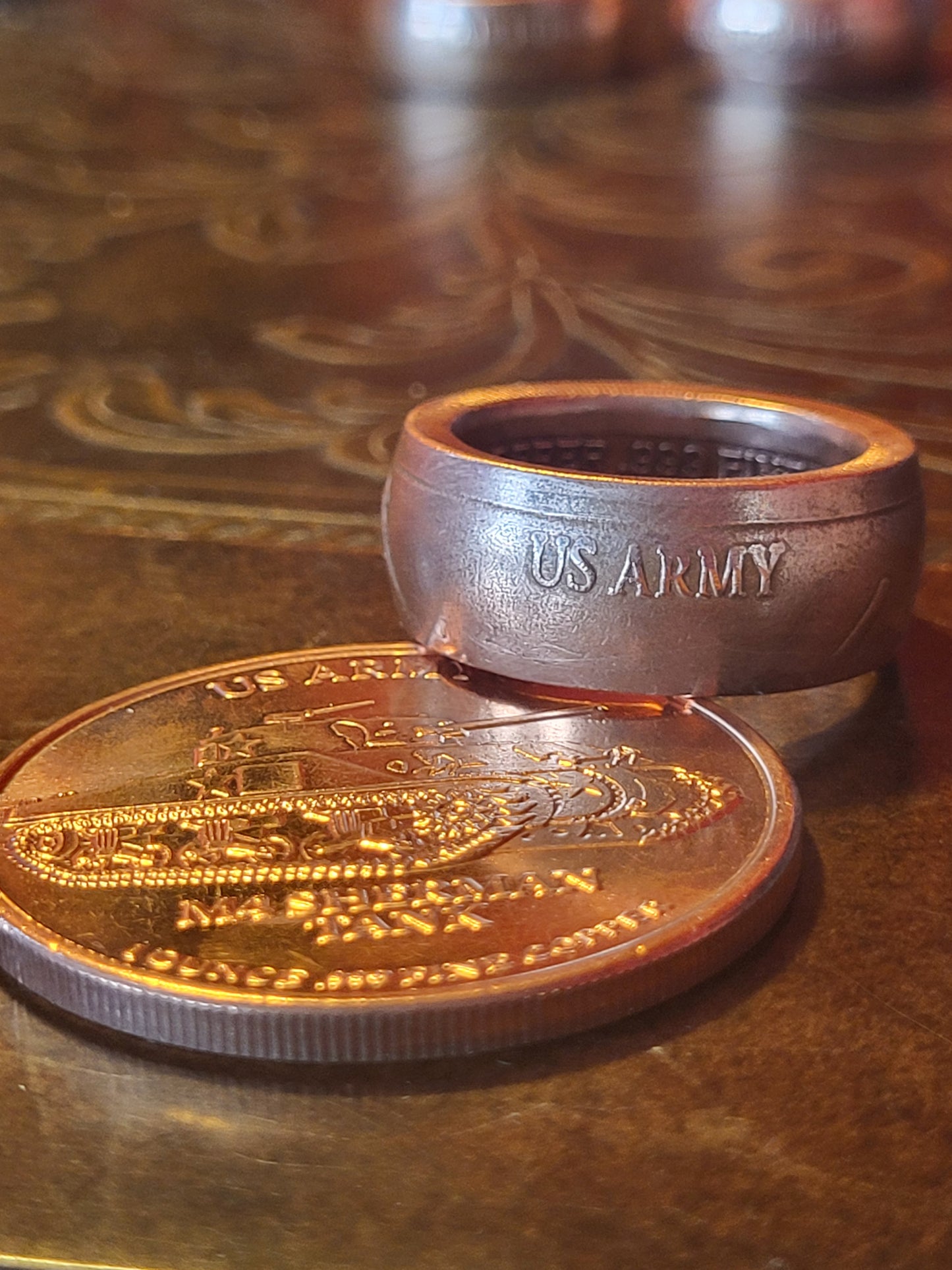 1oz .999 Army Copper Ring