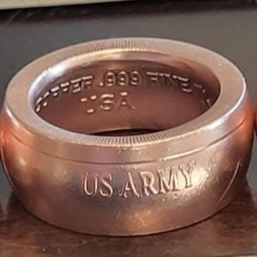 1oz .999 Army Copper Ring