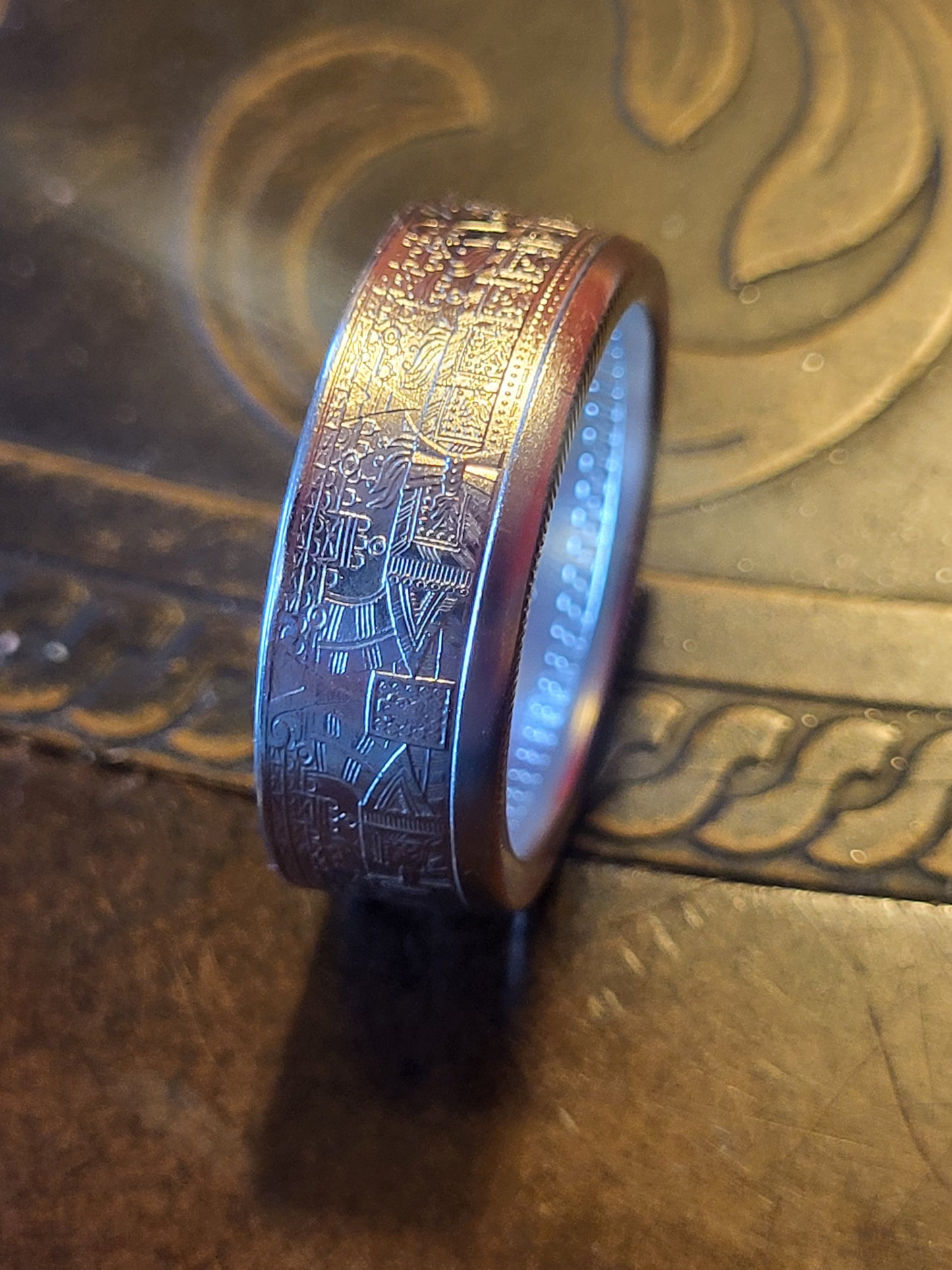 Aztec Calendar Ring