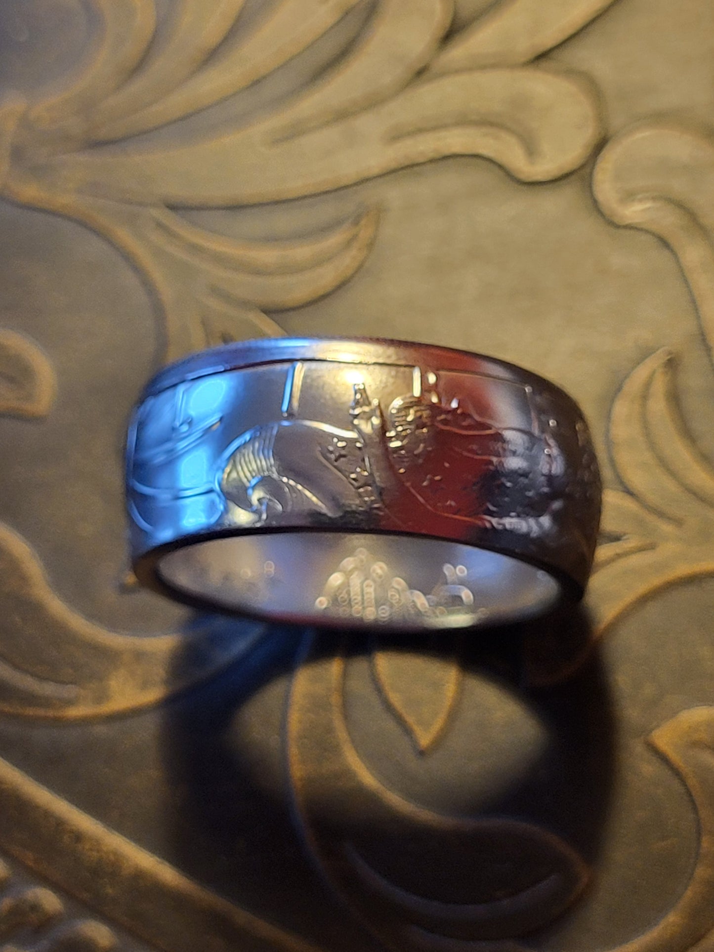 Silver Eagle 1oz Coin Ring