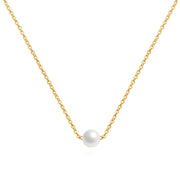 Necklace, 18K Gold Plated Steel