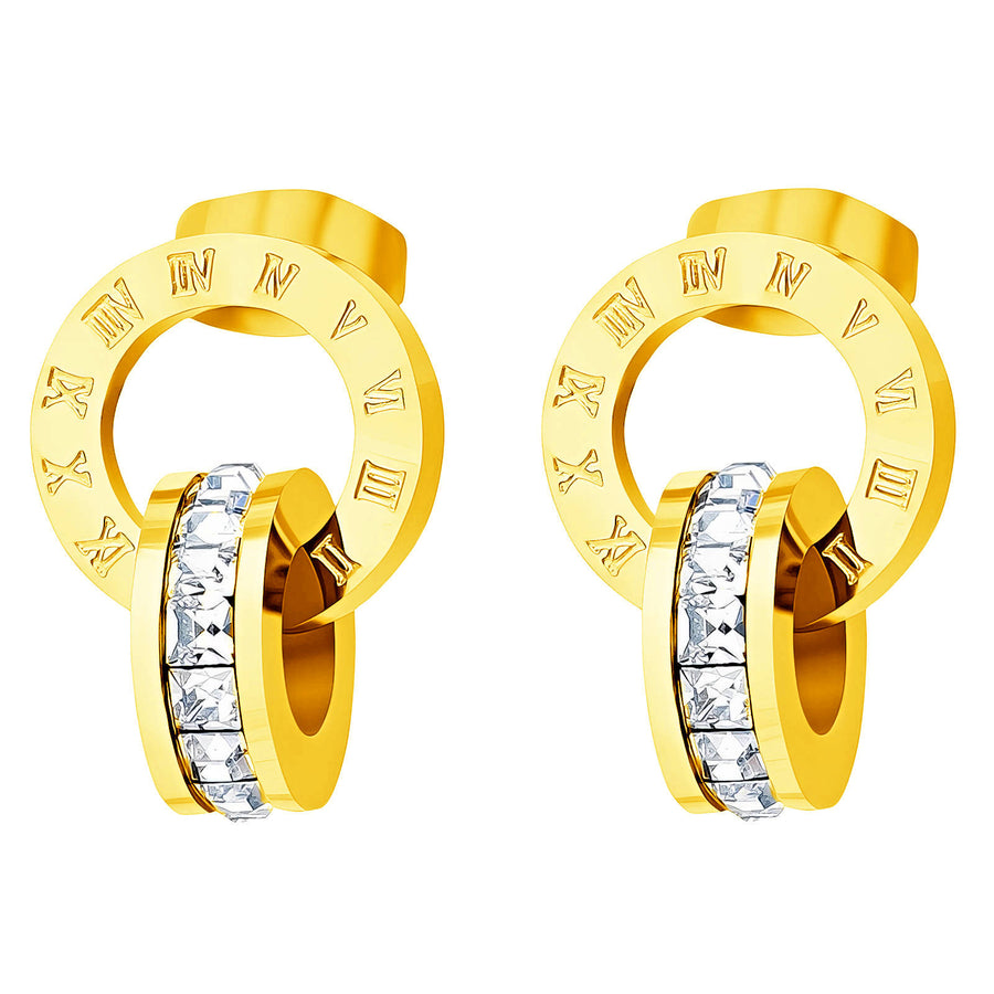 Earrings, 18K Gold Plated