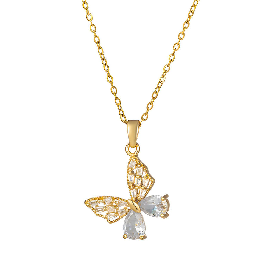 18k Gold Plated Butterfly Necklace
