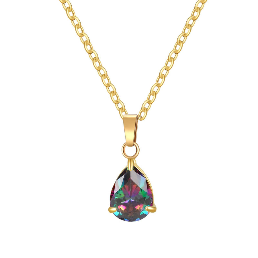 Necklace, 18K Gold Plated Steel
