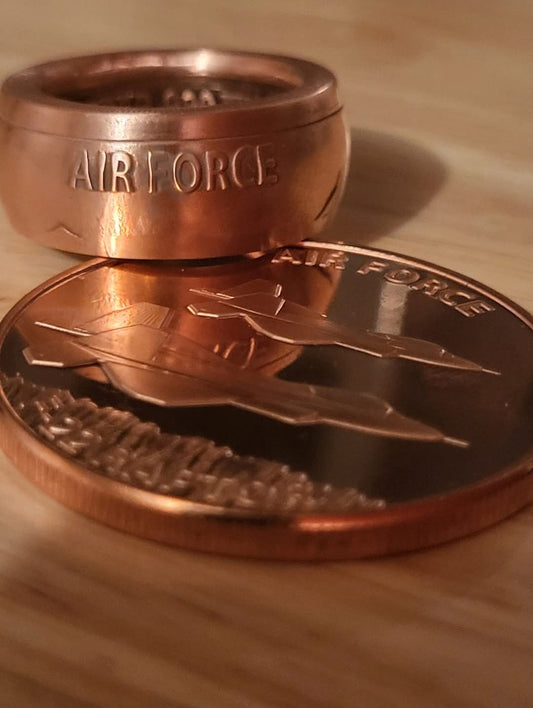 1oz .999 Airforce Copper Ring