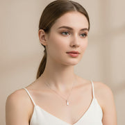 Silver Necklace with Cat Pendant