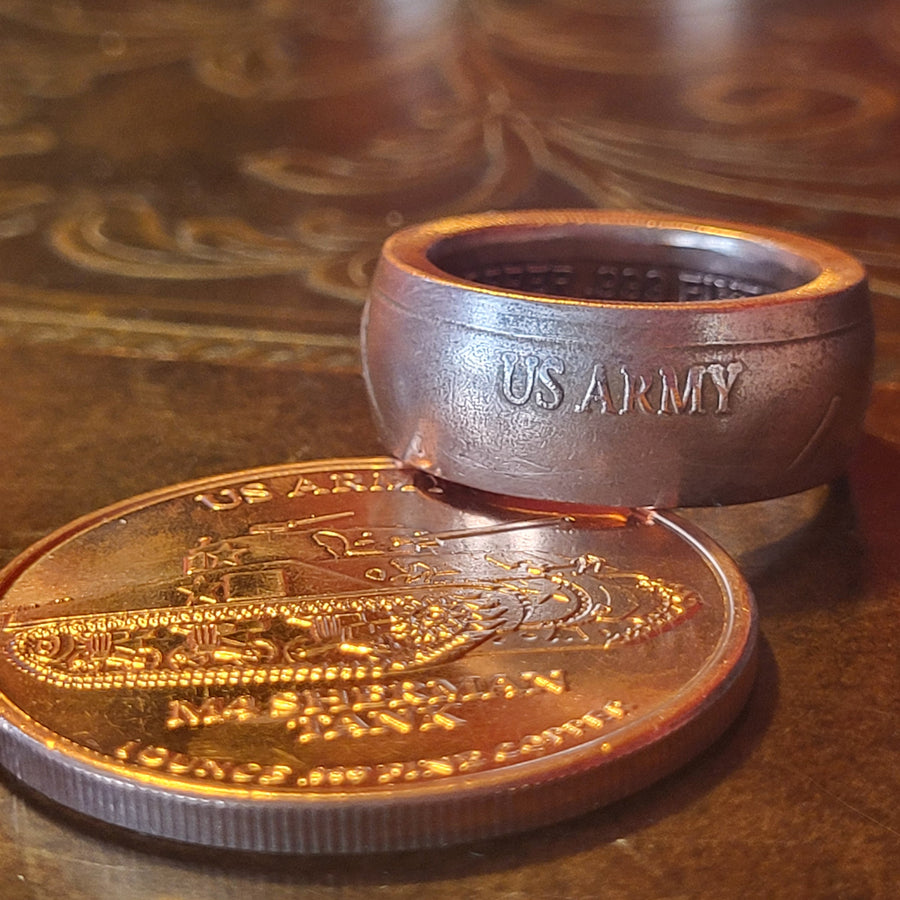 1oz .999 Army Copper Ring