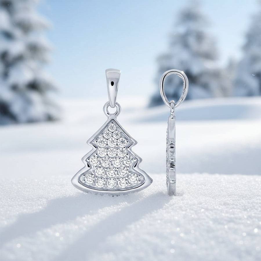 Sterling Silver Christmas Tree Pendant