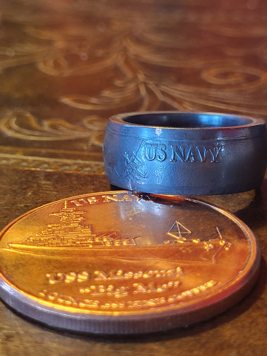 1oz .999 Navy copper Ring