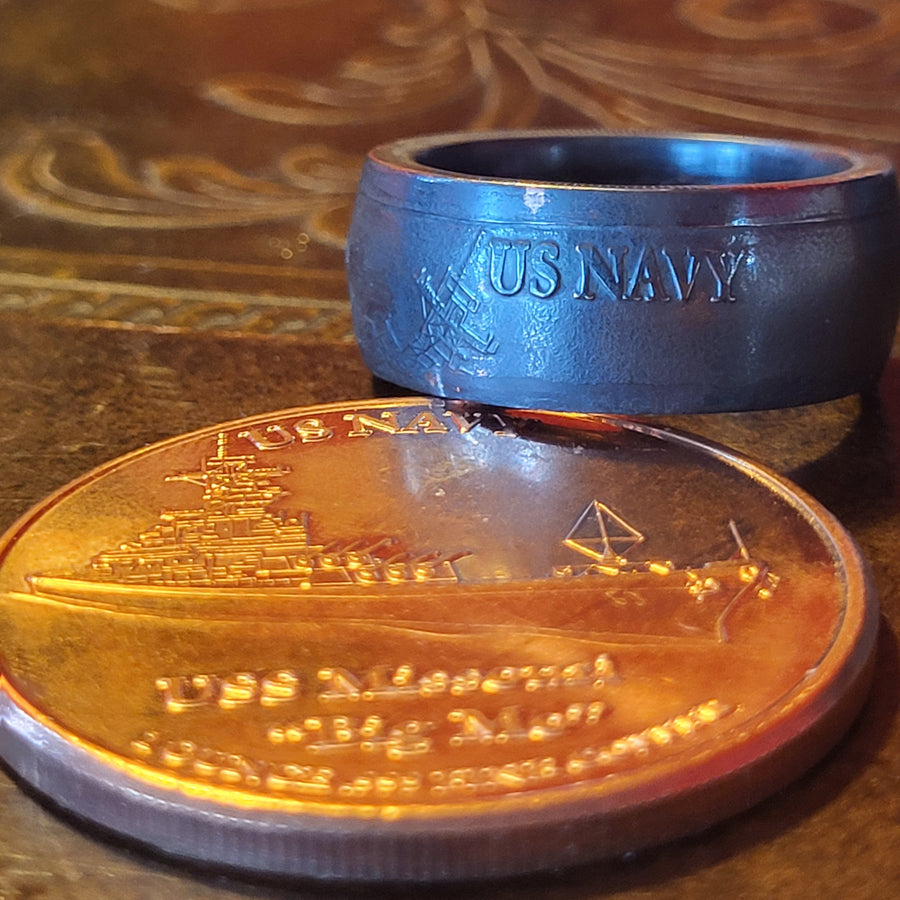 1oz .999 Navy copper Ring